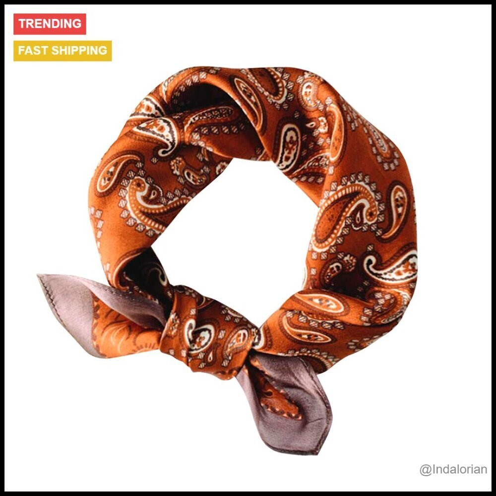 Mulberry Silk Square Scarf Elegant Lightweight Versatile Headscarf Neckerchief